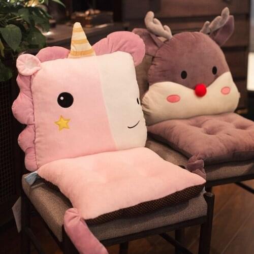 Cushion Female Cushion One-Piece Office Chair Cushion Thicken Student Classroom Seat Cushion Chair Cushion Board Stool Butt Soft