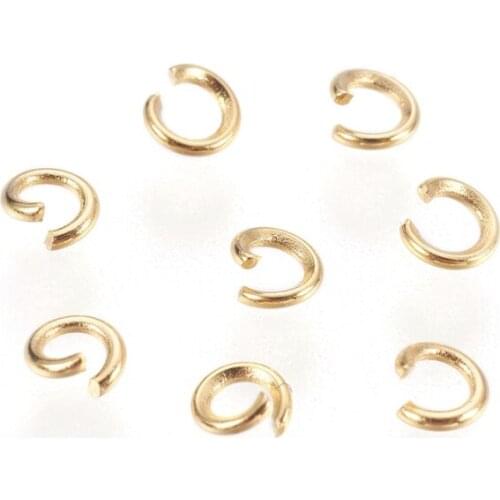 1 Bag 3mm 4mm 11mm Stainless Steel Open Single Loops Jump Rings & Split Ring Wholesale Jewelry Findings