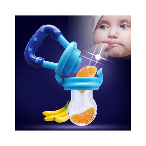 1 Pcs Fresh Food Nibbler Baby Pacifiers Feeder Kids Fruit Feeder Nipples Feeding Safe Baby Supplies Nipple Teat Pacifier Bottles