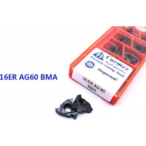 10pcs 16ER 16IR AG60 AG55 A60 A55 G60 G55 BMA 100% Original Carmex Carbide Inserts CNC Lathe Tool Thread Turning Tools