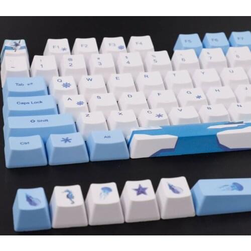 113 Keys Antarctic Penguin OEM PBT Keycaps Mechanical Keyboard Keycaps PBT Dye-Sublimation Keycap Thermal SublimationDropship