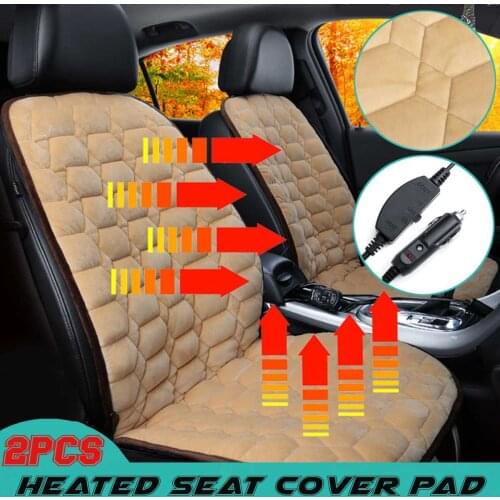 2PCS 12V Heated Car Seat Cushion Cover Seat ,Heater Warmer , Winter Household Cushion heated seat cushion Universal cushion