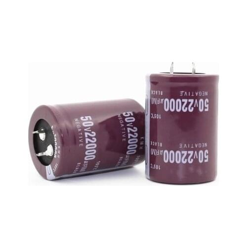 20PCS-2PCS 50V22000UF Electrolytic Capacitors 22000UF 50V Size: 35X50MM