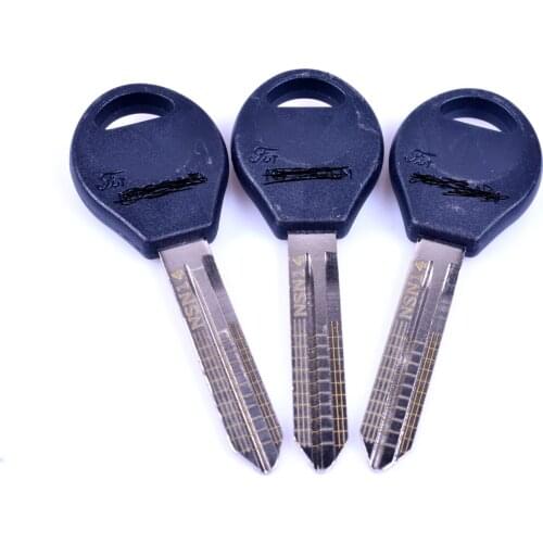 3pcs Original Engraved Key for 2 in 1 LiShi NSN14 scale shearing teeth blank car key locksmith tools