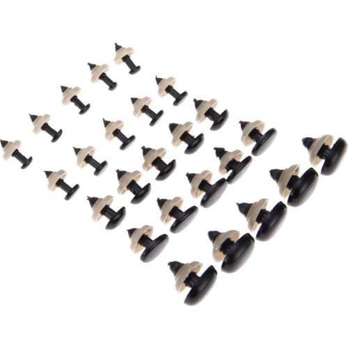 40/20 Pcs Black Oval Animal Nose Puppet Dolls Eyes Plastic Safety Eyes for Teddy Bear Kids Toys Dolls DIY Handmade Accessories