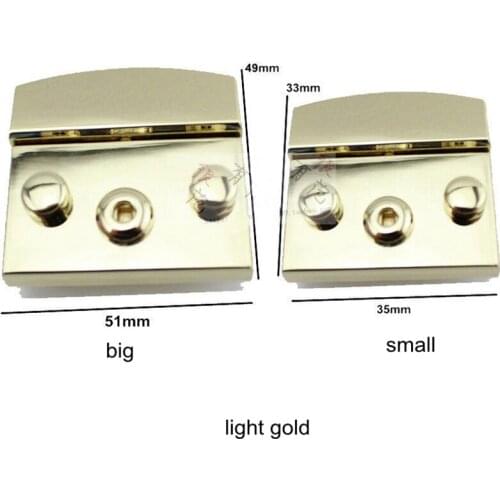 5sets 51X49mm Bags Handbags New Closured Pushed Snap Lock handbags bags metal lock replacement