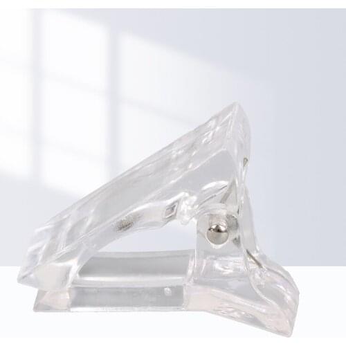 5Pcs Plastic Transparent Gel Quick Building Nail Tips Clips Fingernail Extension UV LED Builder Clamps Nail Art Tool