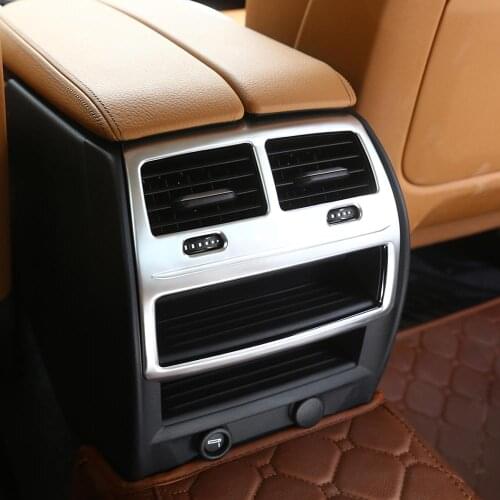 ABS Chorme Car Rear Air Conditioning Vent Frame Stickers for BMW 5 Series 2018 models High with trumpet Trim Accessoires