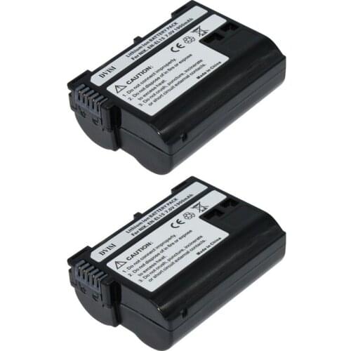 2Pc/lot EN-EL15 EN EL15 ENEL15 Camera Battery pack For Nikon D600 D610 D600E D800 D800E D810 D7000 D7100 d750 V1 MH-25