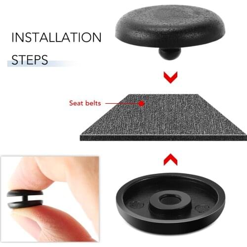 Car Seat Belts Spacing Limit Buckle Clip Stop Button for Mercedes W204 W203 W211 Volvo XC60 S60 XC90 S80 V70 Alfa Romeo 159 156