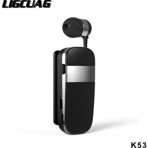 LIGCUAG K53 Mini Wireless Bluetooth Headset Call Remind Vibration Sports Clip Driver Auriculares Earphone For IPhone Android