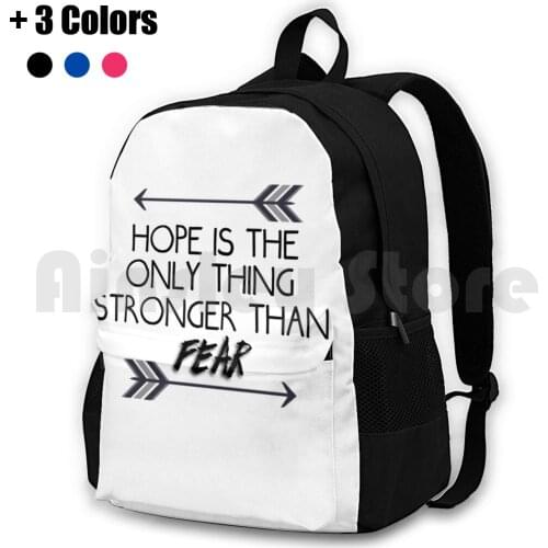 The Hunger Games Quote Design Outdoor Hiking Backpack Riding Climbing Sports Bag Hunger Games Catching Fire Books Book Reading