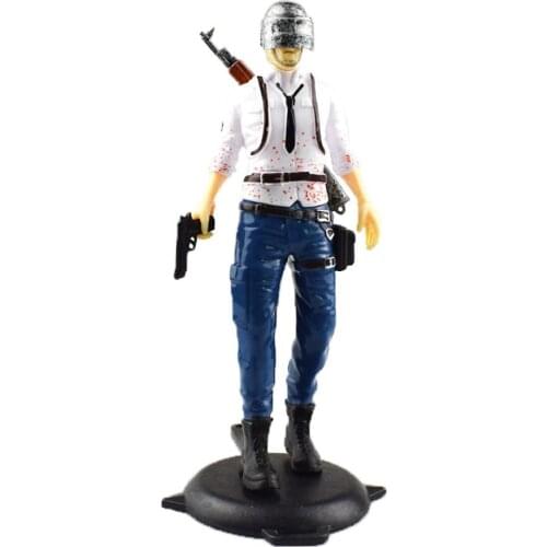 Game Figure PUBG Battle Royale Action Figures With helmets PUBG Cake Decoration Figure Toys For Battle Royale Fans Collections