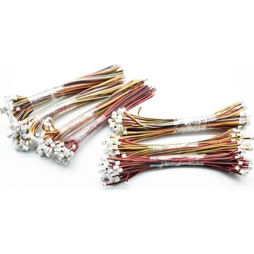 5pcs Female Cable Connector XH 1.25mm JST 2/3/4/5/6Pin Single Head/Double Head Plug With 15cm Electronic Wire Connectors