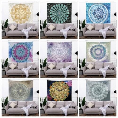 Mandala Tapestry Hippie India Boho Wall Decorative Wall Hanging Bohemian Yoga Mat Throw Blanket Rug Bedspread Gobelin