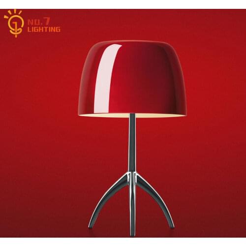 Italy Designer Foscarini Lumiere Desk Lights Copper Glass Led Table Lamp Art Decor Home Living Room Bedroom Bedside Study Hall