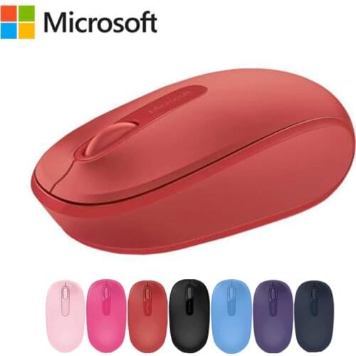 Microsoft 1850 Wireless Mouse 2.4Ghz Mouse Portable Mouse Student Mini Pink Fresh Art Creative Cute Mouse For Laptop Desktop PC