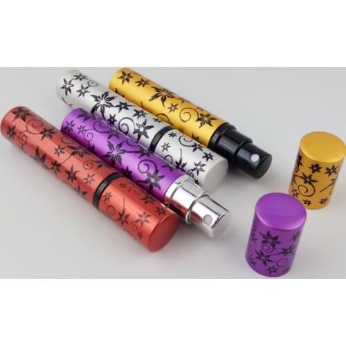 Fashion 8ml Portable Mini Empty Perfume Atomizer Bottle Pump Spray Case Airless Pump Bottles 500pcs