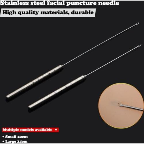 Facial tissue puncture needle guide needle guide needle facial skin guide large V line carving embedding tool