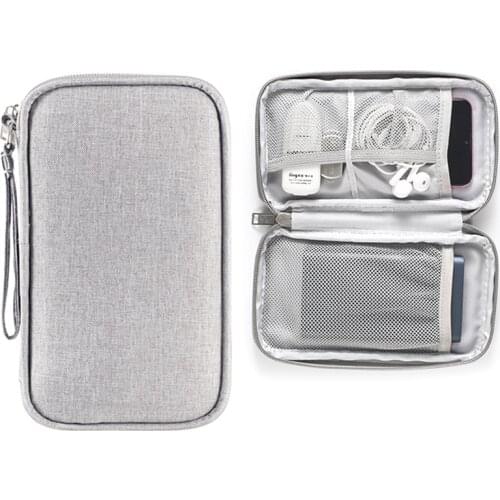 New Travel Kit Small Bags Mobile Phone Digital Gadget Device USB Cable Data Organizer Travel Inserted Bag Storage Cosmetic Bag