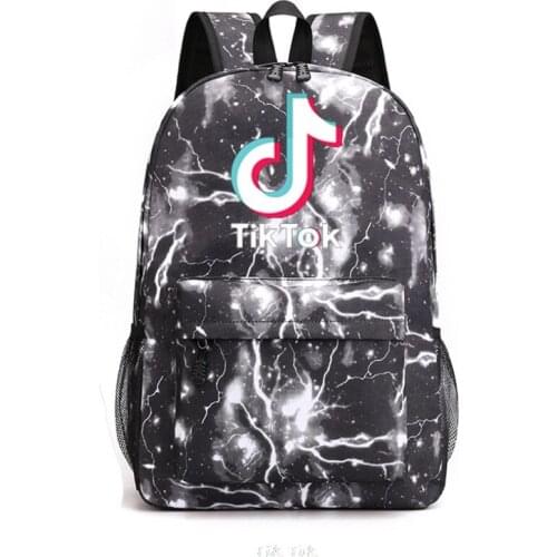Tik Tok Backpack Girl Boys School Bags For Teenage College Wind Women School Bag Nylon Daisy Printing High Students Mochilas