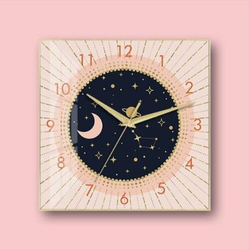 Modern Art Frane Wall clock Luxury Wall Clock Large Size Bedroom Clock Modern Design For Home Metal Frane