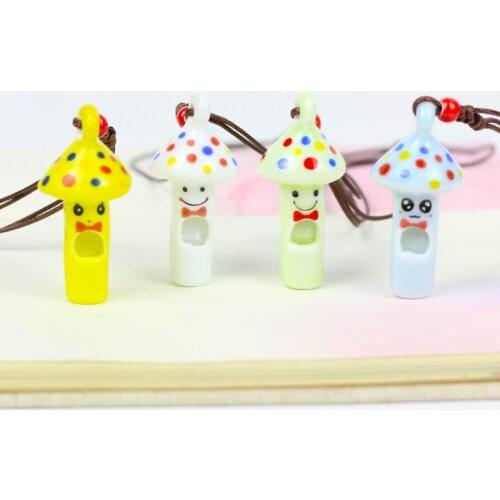 Cute Mushroom Whistle Children Holiday Gifts Advertising Student Birthday Survival Girl Boy Toy Necklace Jewelry