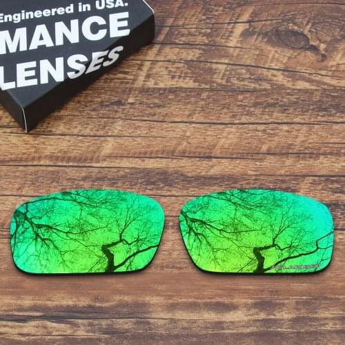 ToughAsNails Resist Seawater Corrosion Polarized Replacement Lenses for Oakley Crankshaft Sunglasses Green Mirrored (Lens Only)