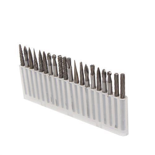 Tungsten Carbide Cutter Rotary Tool File Bur Burr Grinding 3Mm Shank - 20 Pack