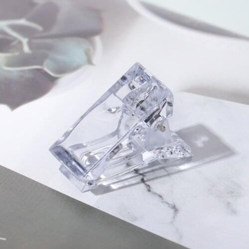 1/5/10pcs Nail Tips Clip Poly Nail Gel Practical False Nails Clamp Transparent Quick Building Finger Nail Extension Builder Clam