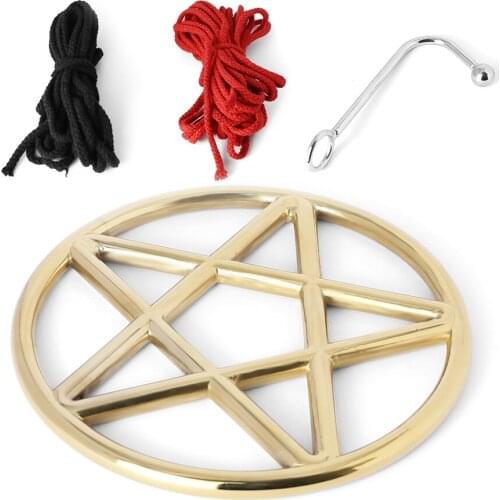 Gold Stainless Steel Japanese Shibari Ring Suspension Bondage Gear Accessories Chasitity Device BDSM Game Sex Toys For Couple 07
