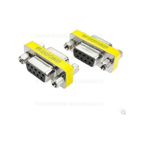 10pcs DB9 9Pin Female To Female Male To Male Male To Female Mini Gender Changer Adapter RS232 Serial Connector
