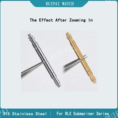 2PCS Watch Spring Bars For RLX Sub Submariner 116610 126610 Series Release Watch Band Strap Replacement Pins