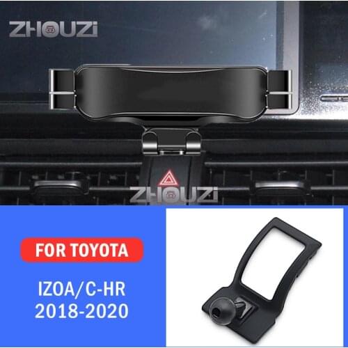 Car Mobile Phone Holder For Toyota Izoa CHR C-HR 2018 2019 2020 Special Mounts Stand GPS Gravity Navigation Bracket Accessories