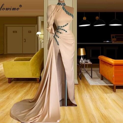 Muslim One Shoulder Evening Dresses Long Mermaid Sexy Evening Gowns Haute Couture Middle East Prom Party Dresses вечернее платье