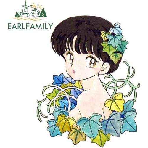 EARLFAMILY 13cm x 10.2cm for Inuyasha VAN Car Stickers Trunk Cartoon Windshield Decal Anime Refrigerator Personality Decoration