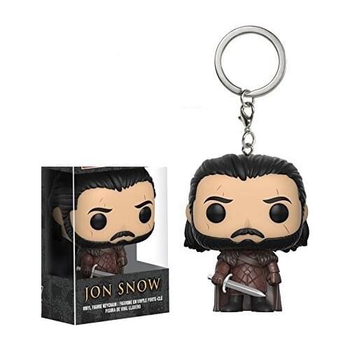 Funko Game Of Thrones Jon Snow with Sword Action Toy Figures Doll With Retail Box A song of Ice And Fire PVC Pocket Keychain Toy