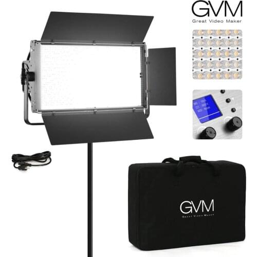 GVM 110S Bi-Color LED Panel Video Studio Photography Lighting Barndoor Adjustable Diffuser Fill Lighting Lamp Led Lamp Selfie