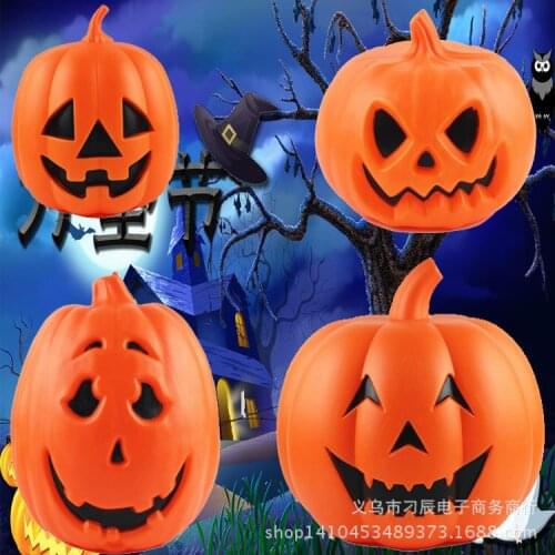 Halloween oversized large sound pumpkin lamp decoration voice-activated glow pumpkin lamp KTV bar window decoration