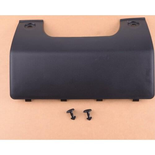 DWCX Black Rear Bumper Tow Eye Hook Cover Panel With Clip DPO500011PCL Fit For Land Rover Discovery LR3 LR4
