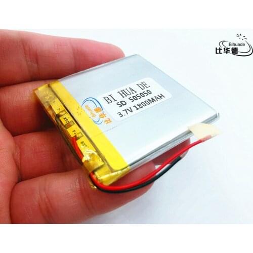Li-Po 3.7V 1800mAh 505050 Lithium Polymer Li-Po li ion Rechargeable Battery cells For Mp3 MP4 MP5 GPS
