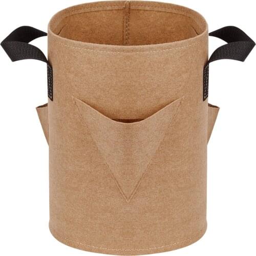 Planting Bags Planter Pot With Handles 3 Pcs Breathable Nonwoven Fabric Garden Supplies Flowerpots Visualization Pockets