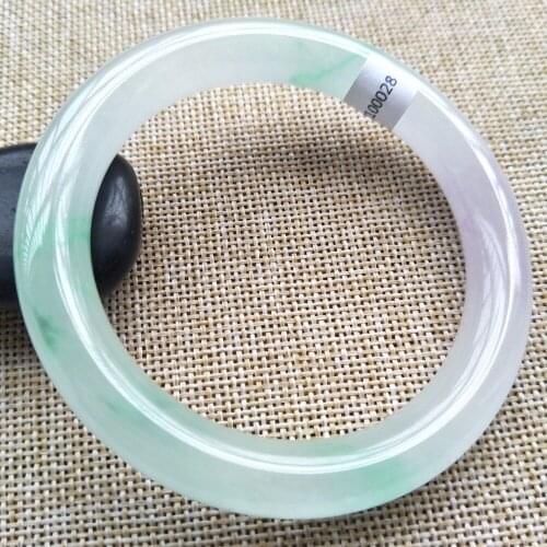 Trendy Certified 100% Natural Lavender Jadeite JADE Bracelet Bangle 57-60mm Jade bracelet