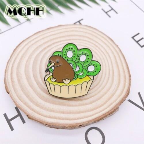 Cartoon Fun Animal Peacock Bird Chicken Enamel Brooch Alloy Badge Denim Clothes Bag Pin Cute Jewelry Gift For Friends