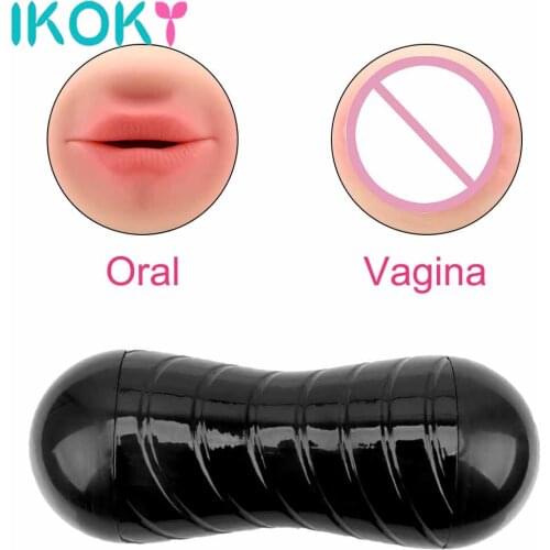 Male Masturbator Realistic Vagina Oral Ass Soft Sex Toys for Adults masturbation Blowjob Double head Sex Products for Men