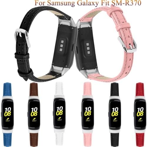 New Fashion leather WatchBand For Samsung galaxy fit SM-R370 smar twatch Wristband Bracelet For galaxy fit-e SM-R375 Watch Strap