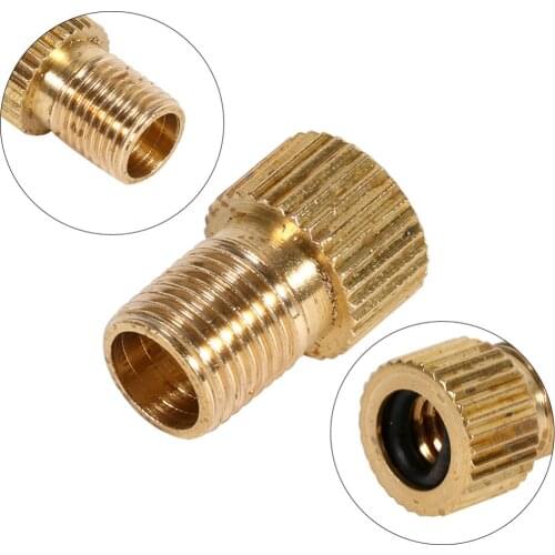 1PC Bike Accessories Converter Presta to Bicycle Bike Valve Adaptor Tube Pump Tools Gold auto Repair special tools