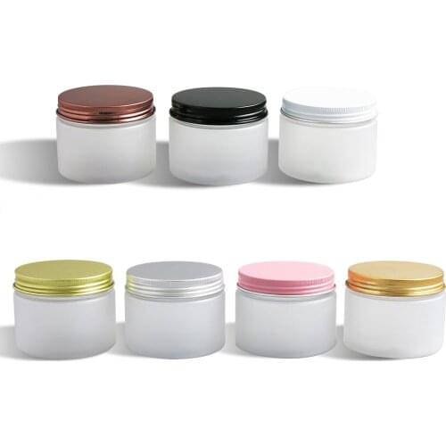 5oz Frost Empty Cosmetic Containers With Aluminium lids 150g Sample Containers Cream Jars Cosmetic Packaging 20pcs