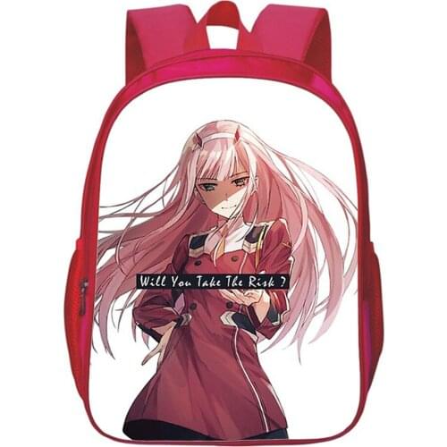 Darling In The Franxx Backpack Teen School Bag Fashion Cartoon Bookbag Boy Girl Bags Travel Rucksack Kids Back To School Gift