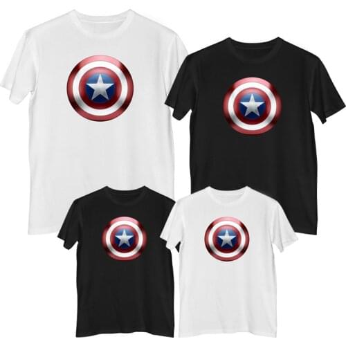 Marvel The Avengers Captain America T-shirt Summer Comfortable 100% cotton Fashion clothes for teens Men t-shirt boys clothes